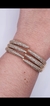 Bracelete 3 garras cravejadas com microzirconias - comprar online