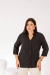 Camisa Lis- Manga 3/4 -Estampas POÁ-Midi Size-PRETO - comprar online