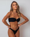 BIQUINI BANDEAU CHAIN BLACK