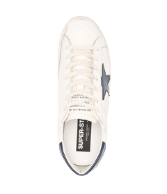Golden Goose Super-star Blanco Talón Negro (Parche Estrella Negro) - Rorro´s Boutique