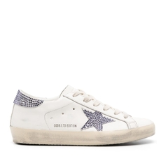 Golden Goose Super-star Blanco Talón Piedras (Parche Estrella Piedras)