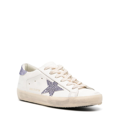 Golden Goose Super-star Blanco Talón Piedras (Parche Estrella Piedras) - comprar en línea