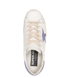Golden Goose Super-star Blanco Talón Piedras (Parche Estrella Piedras) - Rorro´s Boutique