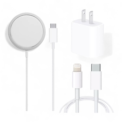 (SET 3 PIEZAS) Cable Apple USB-C a Lightning, Cubo de Carga y Apple Magsafe - 1 Metro - comprar en línea