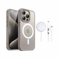 Funda Para iPhone Con Magsafe Uso Rudo (Incluye cargador inalámbrico) - Gris - comprar en línea