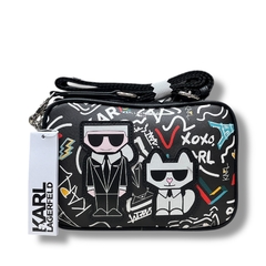 Bolso Crossbody Karl Lagerfeld Negro (Abstracto) - comprar en línea