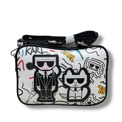 Bolso Crossbody Karl Lagerfeld Blanco (Abstracto) - comprar en línea
