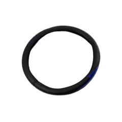 CUBRE VOLANTE PVC 38CM CON REFLECTOR NEGRO / AZUL CV006