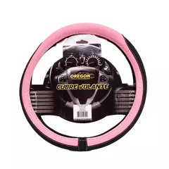 CUBRE VOLANTE MODELO TC2000 CUERO SINTENTICO NEGRO / ROSA 38 CV081