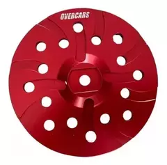 BACKING PLATE 5" ROTO ORBITAL ALUMINIO/ROJO OVERCARS
