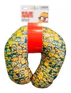 ALMOHADON PARA VIAJE, NIÑO, MINIONS, MICRO ESFERAS CC-004MO