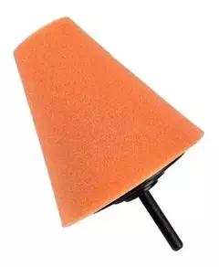 CONO POLIESPUMA PARA PULIR LLANTAS P/TALADRO C/MEDIO-NARANJA- (48020-4)