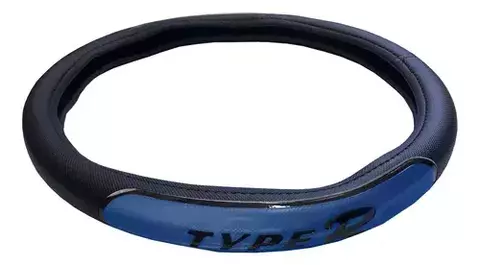 CUBRE VOLANTE IAEL NEGRO CON AZUL REFLECTIVO CV-027A