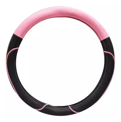 CUBRE VOLANTE IAEL MILO 38 CM NEGRO/ROSA CV-033PI