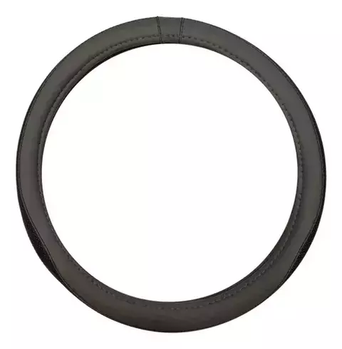 CUBRE VOLANTE IAEL CUBRE VOLANTE 38CM FORRADO CUERINA NEGRO C/PLATA CV-038