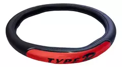 CUBRE VOLANTE IAEL NEGRO CON REFLECTIVO ROJO CV-027R