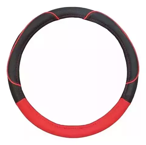 CUBRE VOLANTE IAEL MILO 38 CM NEGRO/ROJO CV-033R