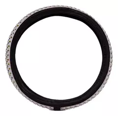 CUBRE VOLANTE GIRLS POWER - DIAMANTE TORNASOLADO 38CM CV138