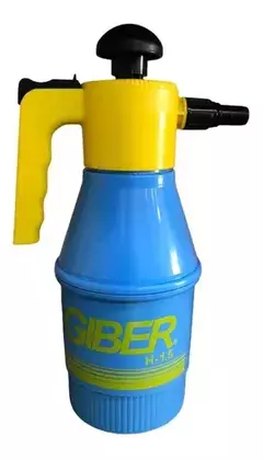 ROCIADOR PULVERIZADOR PRESION H GIBER 1,5L CELESTE/AMARILLO