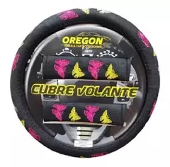 CUBRE VOLANTE MODELO BUTTERFLY MARIPOSAS 38*8.2CM CV108