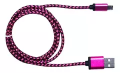 CABLE MICRO USB CORDON 1M ROSA KBCA01PI KUBE