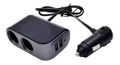 CARGADOR DOBLE USB + ENCENDEDOR 12V / 24V OUTPUT 5V 4200 MA 60 WATTS NEGRO KBCH009B KUBE
