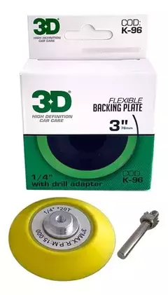 BACKING PLATE 3" PARA TALADRO 3D