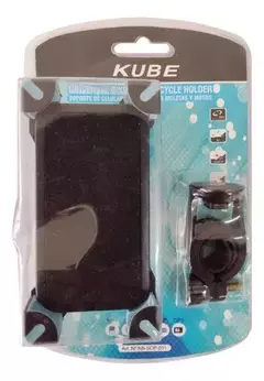 SOPORTE CELULAR / GPS PARA BICIS Y MOTOS AZUL KBSOP010B KUBE