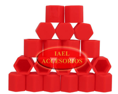 JGO. CUBRE TUERCA/BULON RUEDA 20PCS 17 ROJO VA-073R