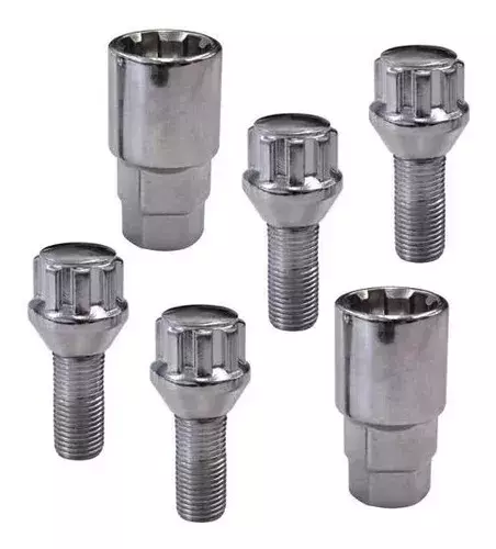 JGO. SEGURO RUEDA CROMADO 4 BULONES, CON 2 ADAPTADORES RR-008