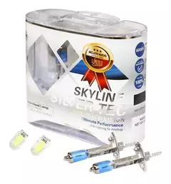 KIT H27 12V 55W SKY LINE X 2 + 2 LED T10 CANBUS AZUL FRIO