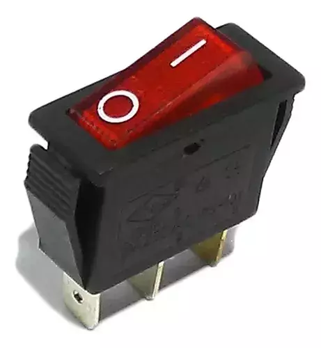 LLAVE UN PUNTO RECTANGULAR CON LUZ ROJA EE-013R