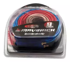 KIT DE CABLES PARA POTENCIA. CABLEADO DELGADO. 8 GAUGE. 1500 WATTS. FUSIBLE 60 AMP. INCLUYE ACCESORIOS AWK-8GA-B MAVERICK en internet