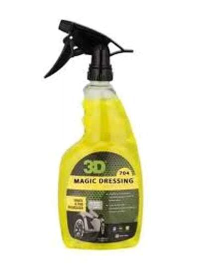 REVIVIDOR CON BASE SILICONADA PARA CUBIERTAS CON BRILLO EXTRA MAGIC DRESSING 710ML 704 3D