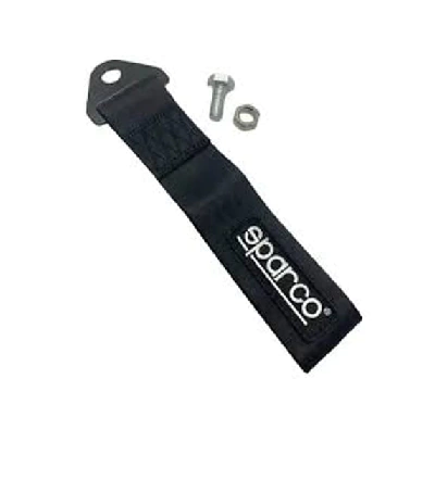 CINTA DE REMOLQUE SPARCO NEGRA