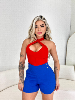 Imagem do Cropped em malha twill