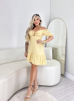 Vestido manga ciganinha na internet