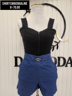 Short fivela em bengaline - DR MODAS FEMININA- atacado e varejo de moda femininafeminina