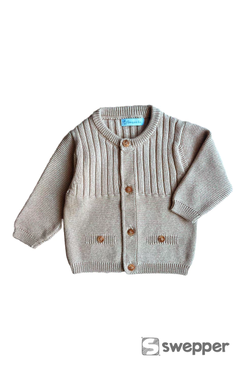 SACO NICKY - MOULINE BEIGE - comprar online