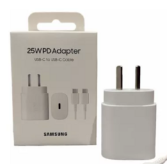 Cargador samsung ultra rapido original 25w cable tipo a c - comprar online