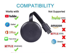 Google chromecast 3ra generación streaming hdmi - comprar online
