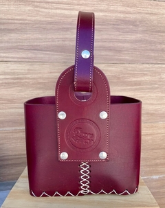 CANASTO DE CUERO 100% ARTESANAL - comprar online