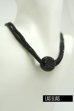 COLLAR PERLA NEGRO