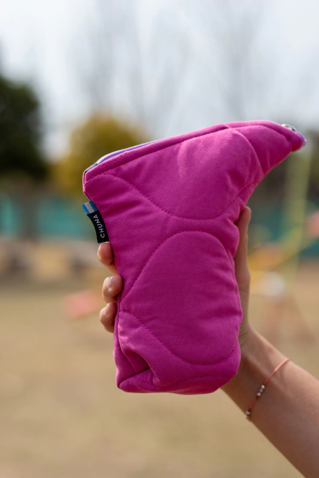 Chaulata Set 250 gr matelassé “ondas” (Yerbera + azucarera) - Fucsia