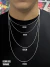 GARGANTILHA PIASTRINE 2MM + PINGENTE TESOURA CRAVEJADO - BANHADO A OURO 18K - Vr joias