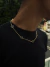 CORRENTE TREVO 5 FOLHAS BLACK - BANHADO A OURO 18K - comprar online