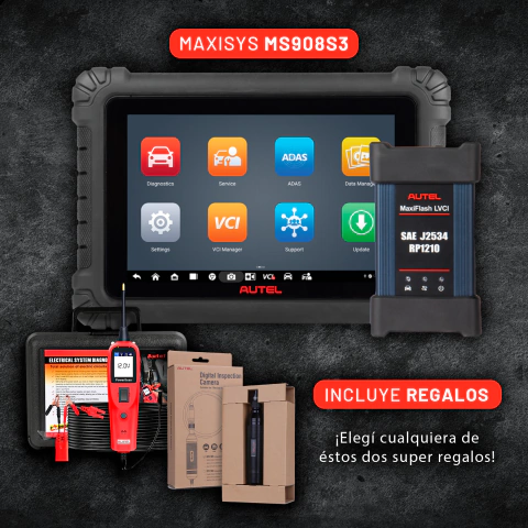 Scanner Automotriz Autel Maxisys Ms908s3 J2534 + Regalo - comprar online