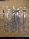 Pincéis unitários com Glitter