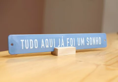 SUPORTE PARA PLAQUINHA - UM CANTO LÁ DE CASA