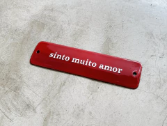 PLACA SINTO MUITO AMOR - comprar online